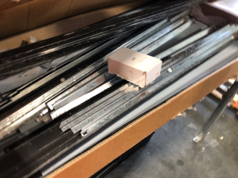 Photo 1 of ***A LITTLE SCRAPPED UP AND SCRATCHED HAS BEEN USED*******Ball & Cast 98" Firewood Storage Shed,2-in-1 Galvanized Steel Outdoor Shelter Rack with Log Holder,Anthracite Waterproof House Tool Cabinet w/Lockable Doors and Pitched Roof,for Bicycles,Dark Gray