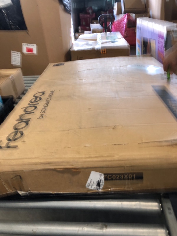 Photo 1 of ****WOOD PICE IS BROKEN ***Feandrea Dog Crate Furniture, 38.6" Side End Table, Modern Kennel for Dogs Indoor up to 70 lb, Heavy-Duty Dog Cage with Enclosed Base, Double-Door Dog House, Rustic Brown UPFC023X01