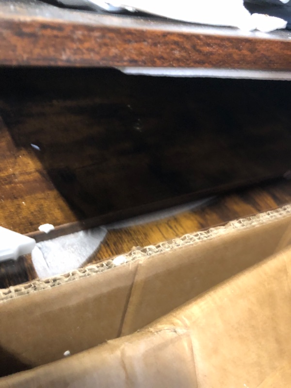 Photo 1 of ****WOOD PICE IS BROKEN ***Feandrea Dog Crate Furniture, 38.6" Side End Table, Modern Kennel for Dogs Indoor up to 70 lb, Heavy-Duty Dog Cage with Enclosed Base, Double-Door Dog House, Rustic Brown UPFC023X01