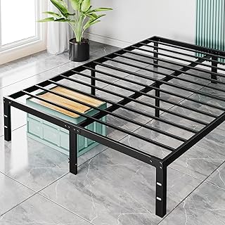 Photo 1 of ***SIMULAR TO IMAGE NOT EXACT*****Metal Bed Frame,Queen Size Bed Frame with Storage Space,Heavy Duty Sturdy Mattress Foundation,Easy Assembly,No Box Spring Needed, Black,14 Inch,Queen