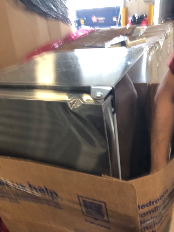 Photo 1 of ****DENT IN IT***NOT EXACT BUT SIMULAR***Inch Beverage Refrigerator, Built-in and Freestanding Beverage Cooler 180 Can, Under Counter Beverage Fridge with Stainless Steel Door, Outdoor Refrigerator for Soda, Beer, Wine