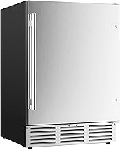 Photo 1 of ****DENT IN IT***NOT EXACT BUT SIMULAR***Inch Beverage Refrigerator, Built-in and Freestanding Beverage Cooler 180 Can, Under Counter Beverage Fridge with Stainless Steel Door, Outdoor Refrigerator for Soda, Beer, Wine