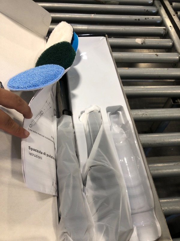 Photo 1 of **MISSING AN ITEM****Electric Spin Scrubber for Bathroom – Cordless Shower Scrubber with 3 Adjustable Speeds, Long Handle, 11 Replaceable Brush Heads – Tile, Grout, Tub & Floor Cleaner