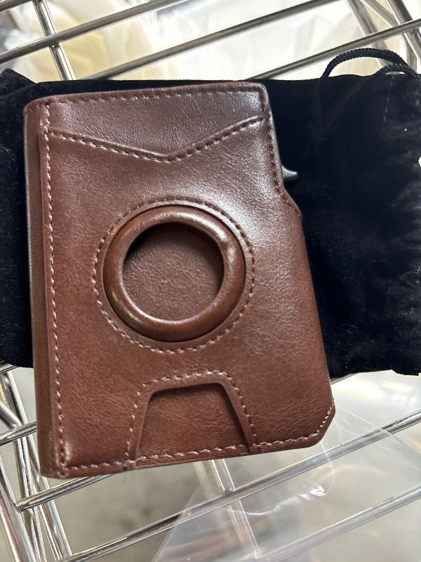Photo 1 of ** CARD HOLDER BROKEN ** Iitrrs Airtag Wallet for Men, Minimalist Slim Mens Wallet Smart Pop Up Credit Card Holder for 9-13 Cards, RFID Blocking Wallet with ID Window & Cash Slot, Compact Bifold Metal Aluminum Card Case