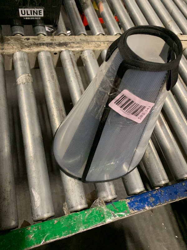 Photo 1 of ***UNKNOWN MEASURES*** Pet Cone Collar Dog Cat Soft Plastic Recovery Collar Adjustable Comfortable Wounds Protection (Transparent)