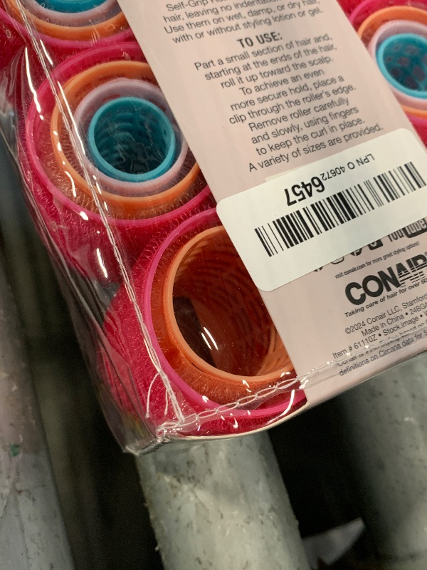 Photo 1 of **MISSING 2 ROLLERS** Conair Heatless Curlers- heatless curls overnight - Hair Rollers for Lift & Volume - Assorted Sizes and Colors - 31 Count w/storage