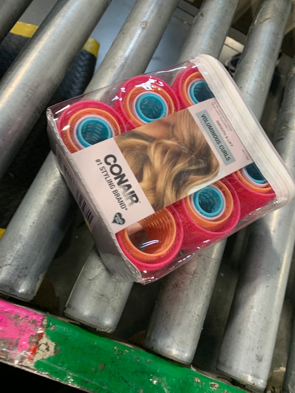 Photo 1 of **MISSING 2 ROLLERS** Conair Heatless Curlers- heatless curls overnight - Hair Rollers for Lift & Volume - Assorted Sizes and Colors - 31 Count w/storage