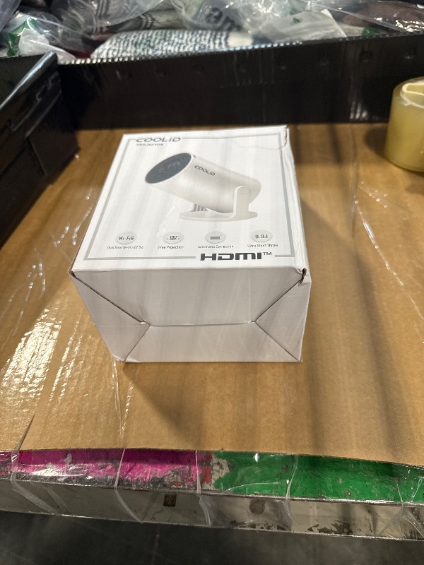 Photo 1 of [Built-in Apps & 2025 Upgraded] Mini Projector with WiFi 6 and Bluetooth 5.4 Support 4K 1080P Auto Keystone 270° Rotatable Projector Portable Compatibile with HDMI/TV Stick/Memory Stick - White