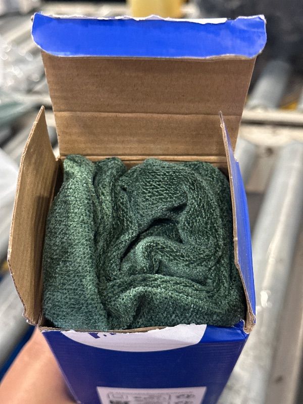 Photo 1 of **ONE HAS A ZIPPER ERROR** MIULEE Pack of 2 Christmas Dark Green Decorative Pillow Covers 18x18 Inch Soft Chenille Couch Throw Pillows Farmhouse Cushion Covers for Home Decor Sofa Bedroom Living Room