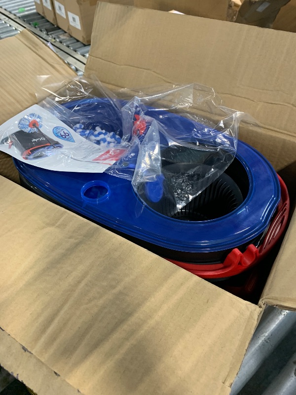 Photo 1 of O-Cedar RinseClean Spin Mop & Bucket System + 1 Extra Mop Head | Clean with Clean Water | Removes 99% of Bacteria