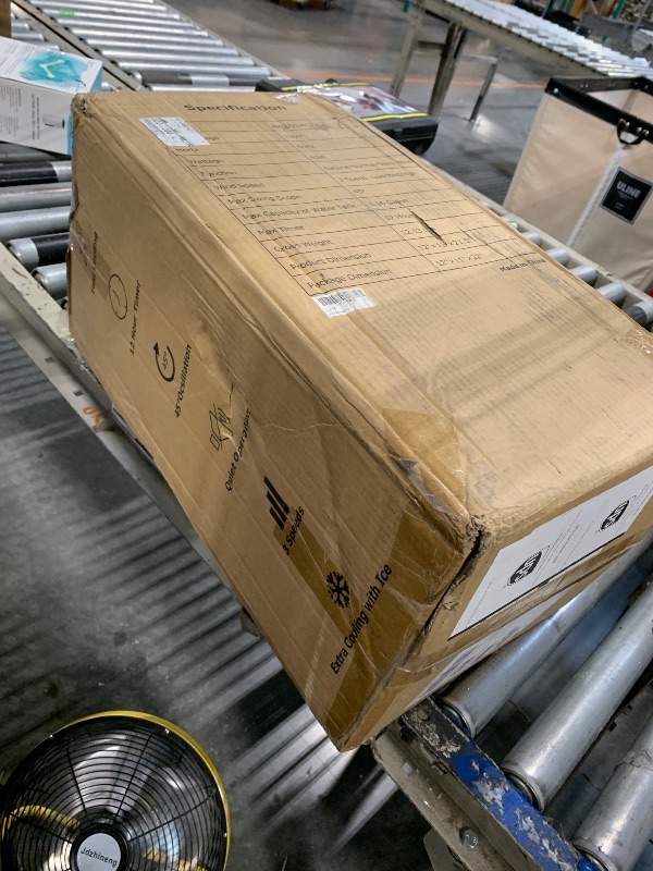 Photo 1 of **CONTROL PANEL IS COMING UNDONE FROM THE UNIT** Windowless Portable Air Conditoner, 12H Timer &1.16Gal Tank, 45° Oscillation, 3-IN-1 Portable AC with Remote, 3 Modes 3 Speeds, Fast Cooling Quiet Ventless Swamp Cooler for Home, 3 Ice Packs, White