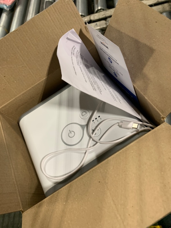 Photo 1 of **MISSING CHARGER** BLACK+DECKER Desktop Air Cooler, Personal Portable Fan with 3-Speeds, Evaporative Air Cooler with 0.5L Water Tank, Air Cooler Fan for Desk, Home, Office, Bedroom, and more, BDMC10, White/Gray