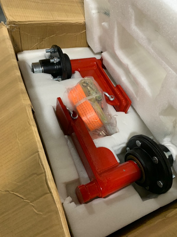 Photo 1 of 2 Pack Shipping Container Wheels 6-Lug Wheels Kit, Shipping Container Accessories, Heavy-Duty Shipping Container Axles with Heavy Duty Ratchet Tie Down-Moves 20ft - 40ft, Shipping Container