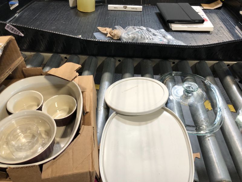 Photo 1 of ****PARTIAL SET****** CorningWare Ceramic Bakeware Set with Lids Chip and Crack Resistant Stoneware Baking Dish, Microwave, Dishwasher, Oven, Freezer and Fridge Safe, 12-Piece French Cabernet