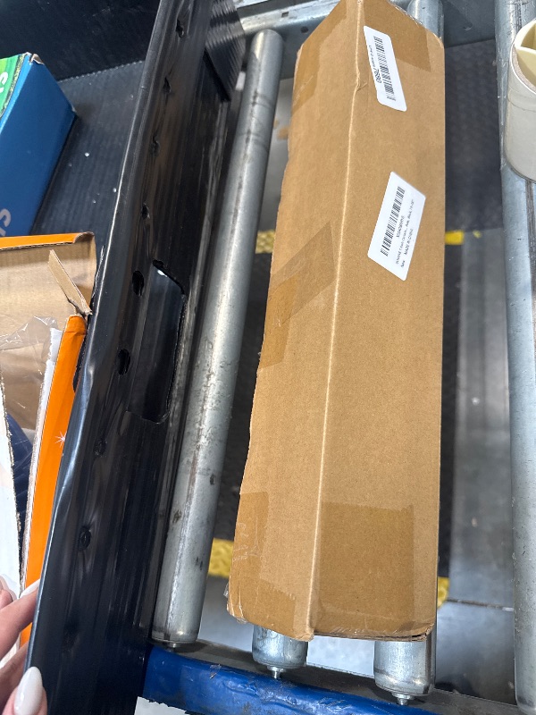 Photo 1 of ***WALL MOUNTS MISSING***SOMINS 1 Inch Curtain Rods for Windows 16 to 28, Outdoor Industrial Adjustable Blackout Curtain Rod, Indoor Heavy Duty Wrap Around Drapery Pole, Black, 16-28"