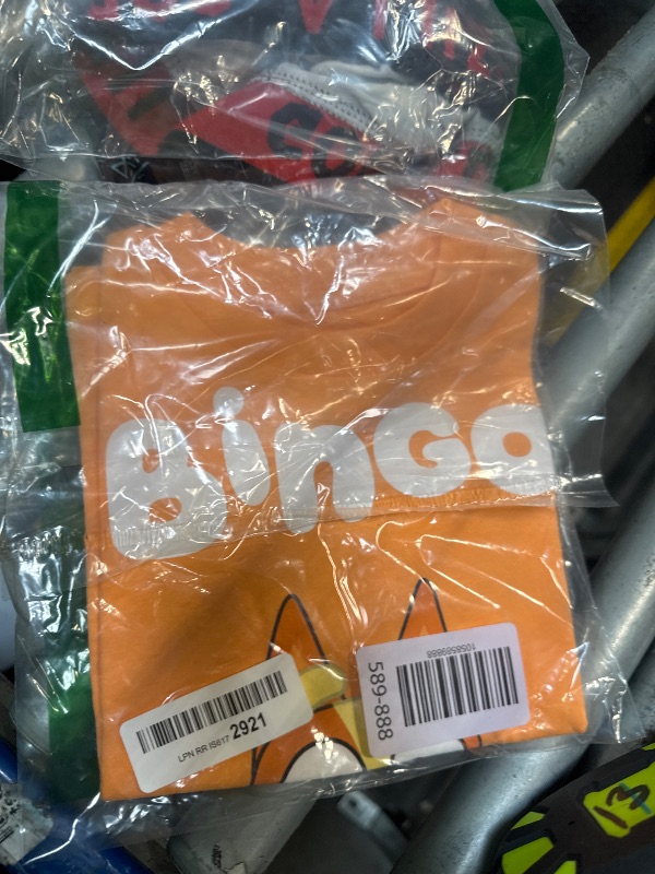 Photo 1 of **ONLY THE BINGO SHIRT IS INCLUDED** Bluey Bingo Toddler Boys 3 Pack T-Shirts Orange/Blue/Gray 5T