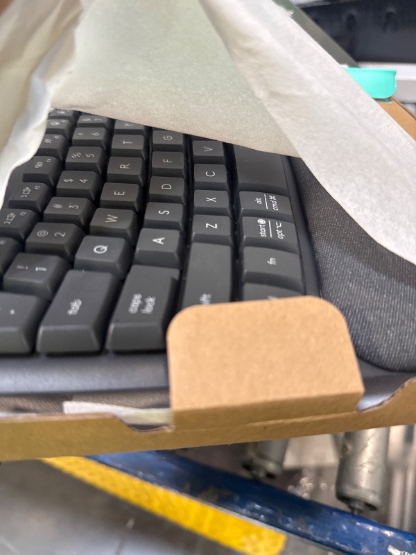 Photo 1 of Logitech Wave Keys Wireless Ergonomic Keyboard with Cushioned Palm Rest, Comfortable Natural Typing, Easy-Switch, Bluetooth, Logi Bolt Receiver, for Multi-OS, Windows/Mac - Graphite