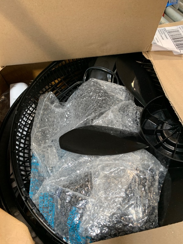 Photo 1 of Lasko 18 in. Cyclone Pedestal Fan with Remote Control, Black