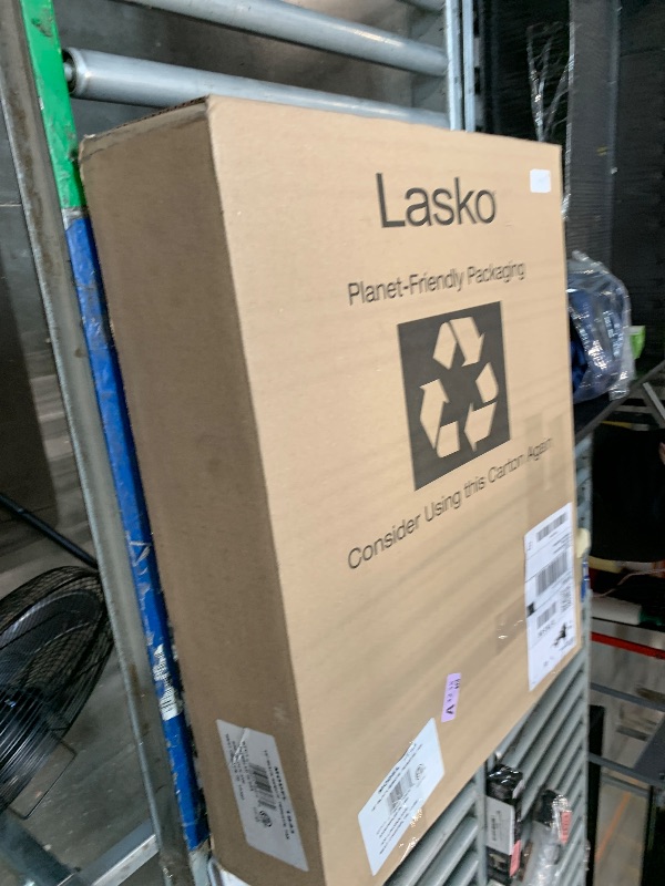 Photo 1 of Lasko 18 in. Cyclone Pedestal Fan with Remote Control, Black