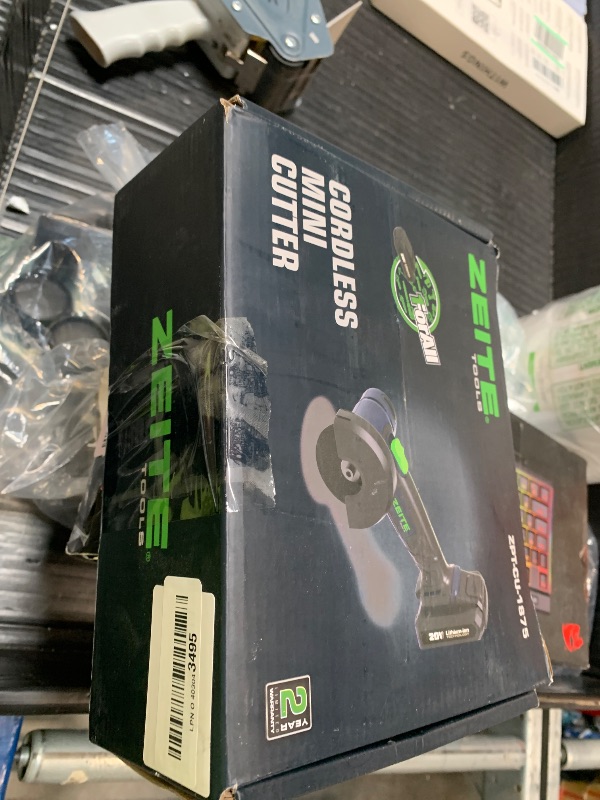 Photo 1 of ****MISSING DISCS***** ZEITE 3" Cordless Cut Off Tool,20V Mini Multi-Cutter,Portable Metal Chop Saw,Max Cutting Depth 1/2",3 Cutting Discs & 1 Flap Disc,2.0Ah Battery and Fast Charger