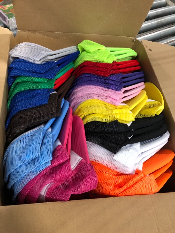 Photo 1 of Hercicy 40 Pack Sublimation Blank Trucker Hat Bulk Baseball Cap Adjustable Mesh Unisex Polyester Hat Heat Transfer (Adult, Colorful)