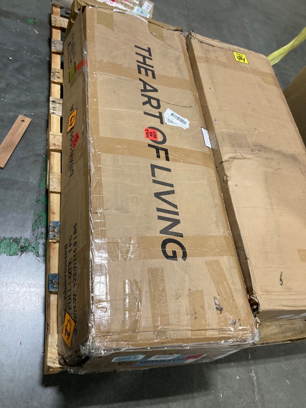 Photo 1 of **PARCIAL SET ** Allewie Full Size Velvet Lift Up Storage Bed, Modern Wingback Headboard, Hydraulic Support, No Box Spring Needed, White