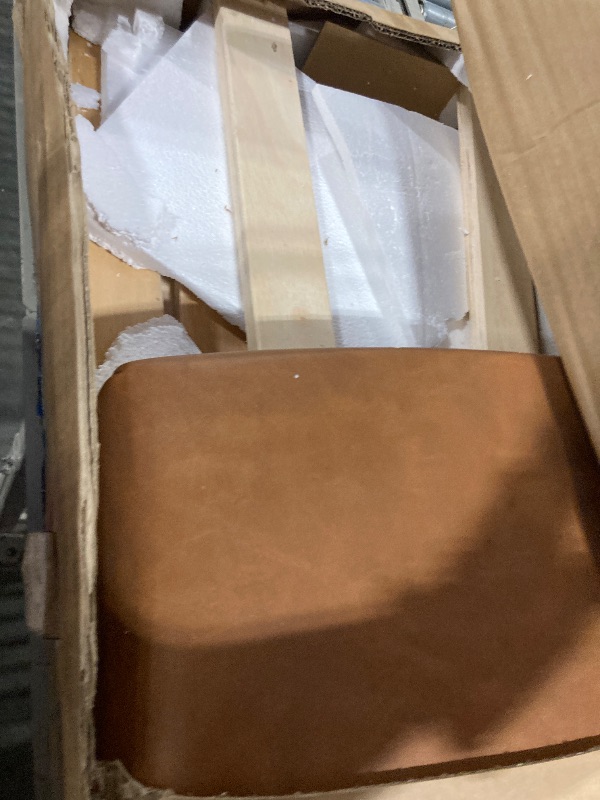 Photo 1 of ** SET 2 BOX ** THINK 30 Queen Size Wooden Storage Platform Bed with Soft PU Leather Backrest, Modern Bed Frame with 2 Big Drawers, T-XL Size Trundle, No Box-Spring Needed (White)