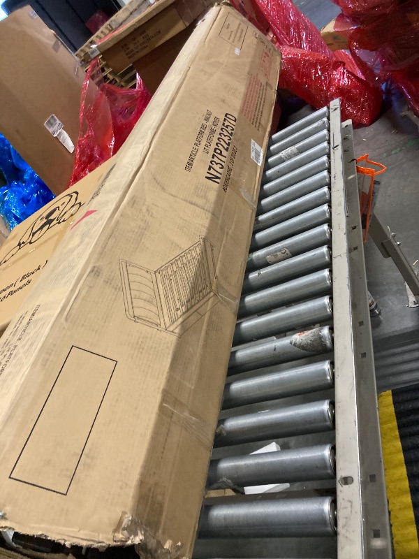 Photo 1 of ** SET 2 BOX ** THINK 30 Queen Size Wooden Storage Platform Bed with Soft PU Leather Backrest, Modern Bed Frame with 2 Big Drawers, T-XL Size Trundle, No Box-Spring Needed (White)