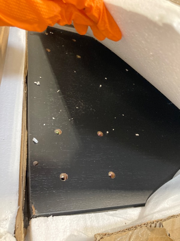 Photo 1 of ** VERY USED** Shintenchi 6 Drawer Dresser, Wide Chest of Drawers Organizer Storage with Drawers, Large Storage Cabinet, Modern Design Dresser for Bedroom, Living Room, Porch, Black