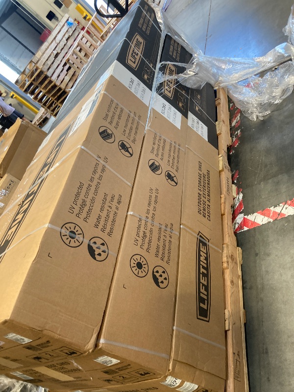 Photo 1 of ** FACTORY SEALED ** Lifetime 60079 Outdoor Storage Dual Entry Shed, 15 x 8 ft, Desert Sand