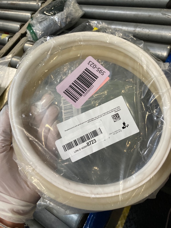 Photo 1 of (1 Set) 8 3/8" Pool Light Lens Gasket and Stainless Pilot Screw - Exact Replacements for Pentair 79101600Z and 79104800 - Compatible with Pentair IntelliBrite, AmerLite, and SAM Amerlite Lights