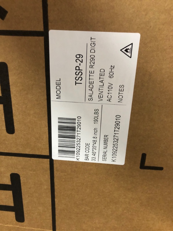 Photo 1 of *** FACTORY SEAL /NO RETURNABLE***
 29" Commercial Refrigerator Sandwich&Salad Prep Table Fridge with 8 Pans 1 Door Stainless Steel Counter Fan Cooling Refrigerators 