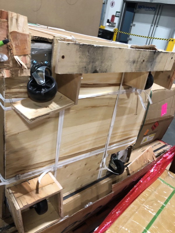 Photo 1 of *** FACTORY SEAL /NO RETURNABLE***
 29" Commercial Refrigerator Sandwich&Salad Prep Table Fridge with 8 Pans 1 Door Stainless Steel Counter Fan Cooling Refrigerators 