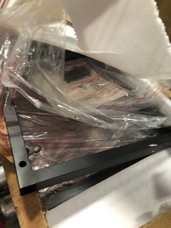 Photo 1 of ** MISSING PARTS **** Crosley Furniture Sloane 2-Piece Bookshelf Set with Glass Shelves, Bookcase Storage, Matte Black