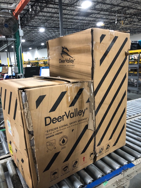 Photo 1 of ** NEW **
Deer Valley Elongated One Piece Toilet for Bathrooms, Comfort Seat Height 17", Dual Power Flush Toilet 1.1/1.6 GPF MAP 900g, DV-1F52102