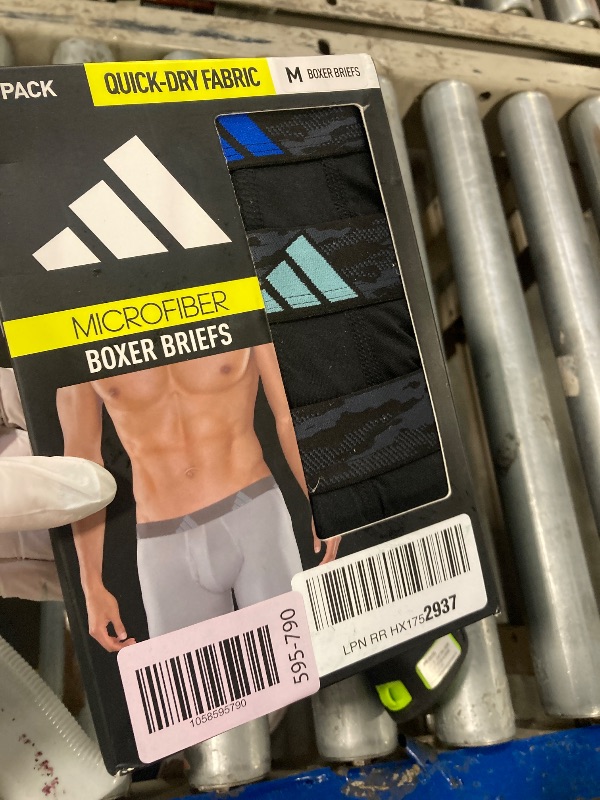 Photo 1 of adidas Mens Microfiber Boxer Briefs Underwear Multipack – Athletic, Moisture Wicking, Stretch Fit & Tagless