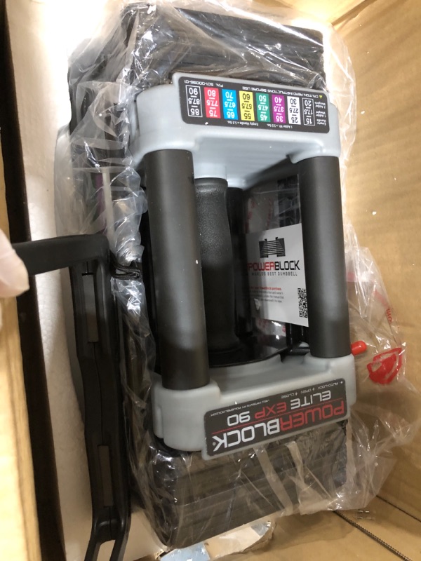 Photo 1 of ** ONLY 1** PowerBlock Elite EXP Adjustable Dumbbells, Sold in Pairs, Stage 1, 5-50 lb. Dumbbells, Durable Steel Build, Innovative Workout Equipment, All-in-One Dumbbells, Expandable with Expansion Kits