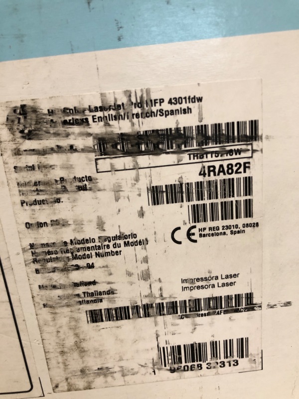 Photo 1 of ** VERY USED/ ONLY PARTS** HP Color LaserJet Pro MFP 4301fdw Wireless All-in-One Color Laser Printer, Scanner, Copier, Fax, Best-for-Office