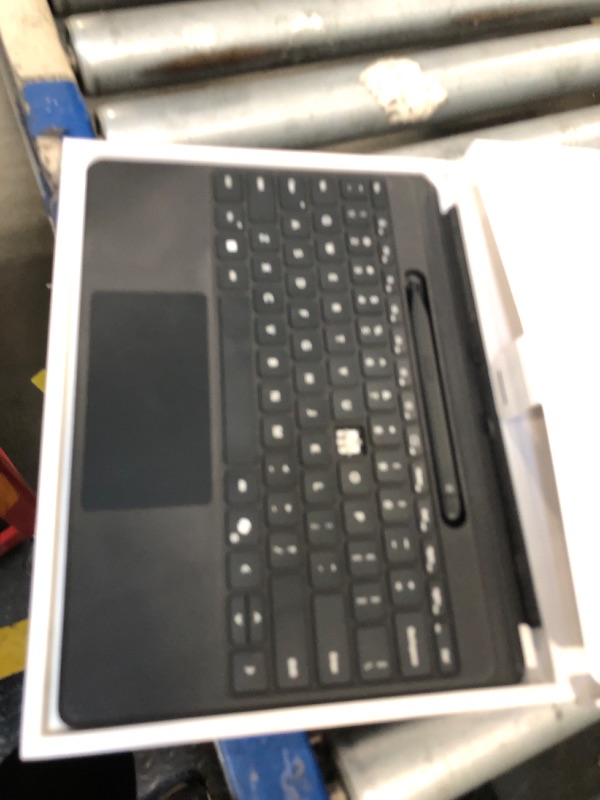 Photo 1 of ** DAMAGE ** Microsoft Surface Pro Flex Keyboard with Slim Pen Bundle, 2-in-1 Alcantara Keyboard for Surface Pro Copilot+ (11th Edition), Pro 9 and 8, Windows 11 Copilot+ PC, Black