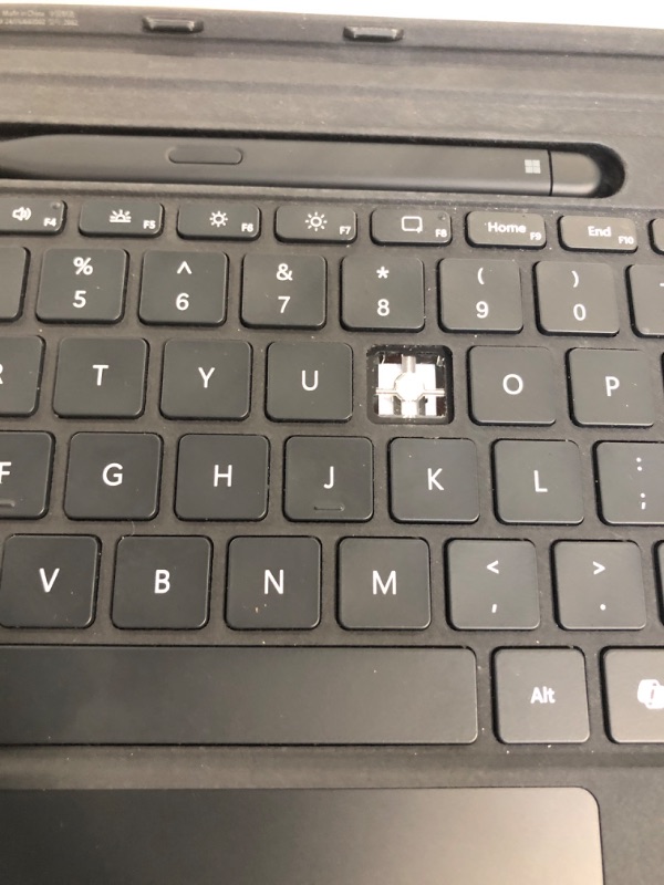 Photo 1 of ** DAMAGE ** Microsoft Surface Pro Flex Keyboard with Slim Pen Bundle, 2-in-1 Alcantara Keyboard for Surface Pro Copilot+ (11th Edition), Pro 9 and 8, Windows 11 Copilot+ PC, Black