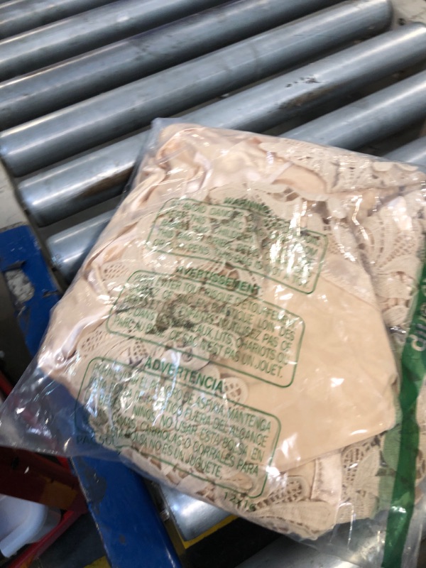 Photo 1 of ** MISSING PARTS ** EPLAZA 2 Pcs Bride Robe for Mother of the Bride Groom with Lace Trim Satin Robe for Wedding Day Getting Ready Bridal Shower (Champagne, 2XL-3XL)