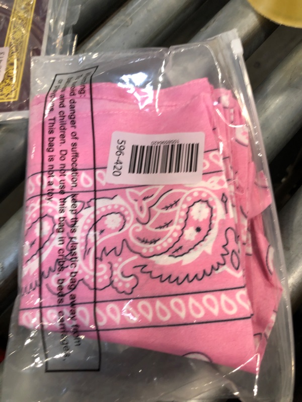 Photo 1 of ** ONLY BANDANAS ** 6 Party Bandana (Lavender Pink)