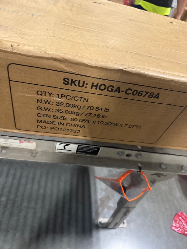 Photo 1 of ** PARCIAL SET 2 BOX ** Tribesigns 71-Inch Executive Desk, L-Shaped Desk with Cabinet, Large Office Desk with Drawers and Storage Shelves, Writing Table Computer Desk for Home Office, Brown and White