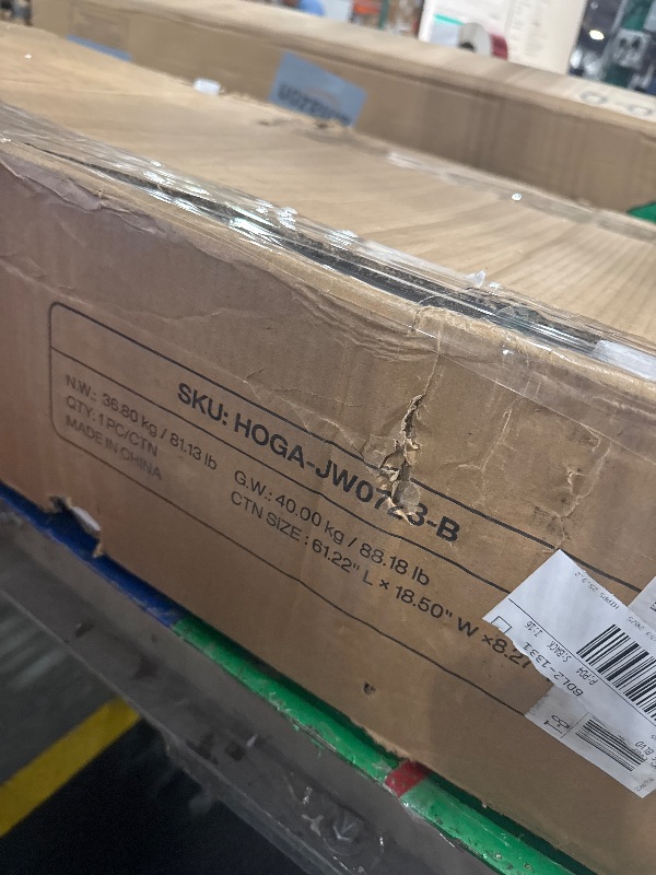 Photo 1 of ** PARCIAL SET 2 BOX ** Tribesigns 71-Inch Executive Desk, L-Shaped Desk with Cabinet, Large Office Desk with Drawers and Storage Shelves, Writing Table Computer Desk for Home Office, Brown and White