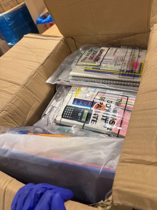 Photo 1 of ** NO RETURN/ FINAL SALE** Gilprop 12 Sets Middle and High School Supplies Kit, 51 Pcs Per Set Back to School Supplies College Bundle Essential Stuff Bulk Stapler Notebook Calculator for Senior Student Girl Teen Classroom Boy