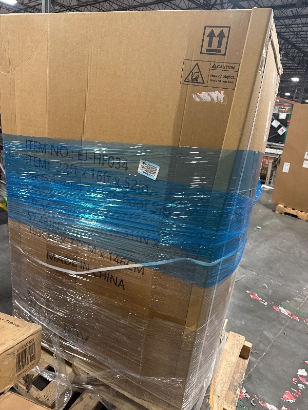 Photo 1 of **NO RETURN / COMPLETELY FACTORY SEALED/STRAPS WERE FULLY IN TACT-OPENED ON SITE- WILL NEED TRUCK OR TRAILER FOR PICK UP** EVAJOY 32ft x 16ft x 52in Metal Frame Swimming Pool Set, Rectangular Above Ground Pool Cover with Sand Filter Pump, Pool Ladder, Gro