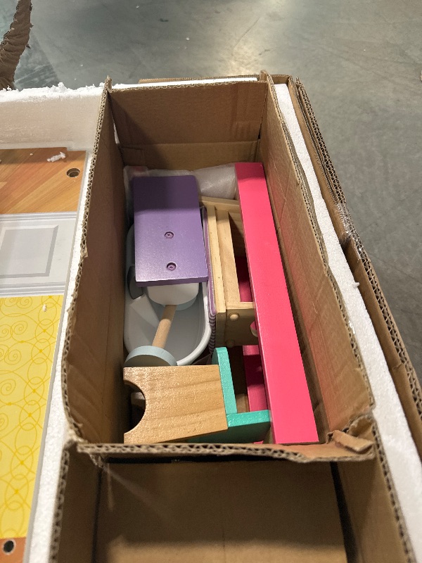 Photo 1 of ** New / no returns** KidKraft Majestic Mansion Wooden Dollhouse with 34-Piece Accessories, Working Elevator and Garage, Gift for Ages 3+