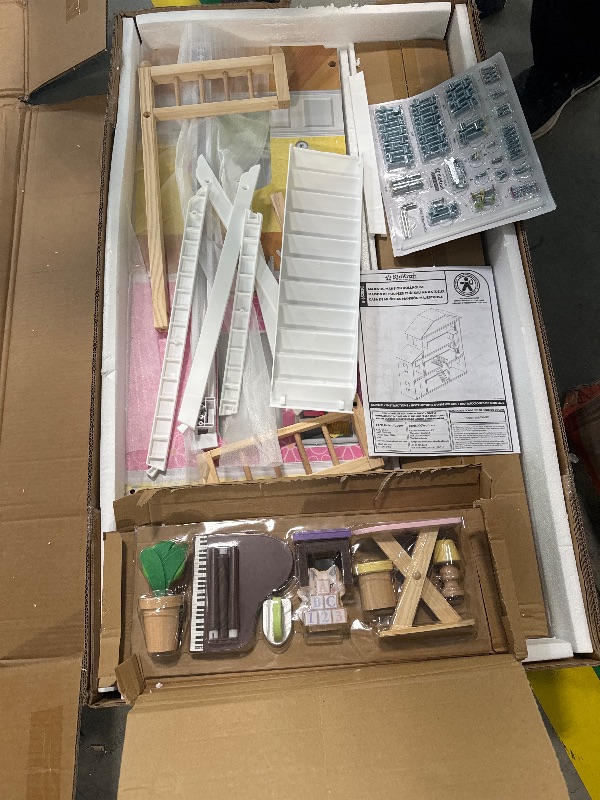 Photo 1 of ** New / no returns** KidKraft Majestic Mansion Wooden Dollhouse with 34-Piece Accessories, Working Elevator and Garage, Gift for Ages 3+