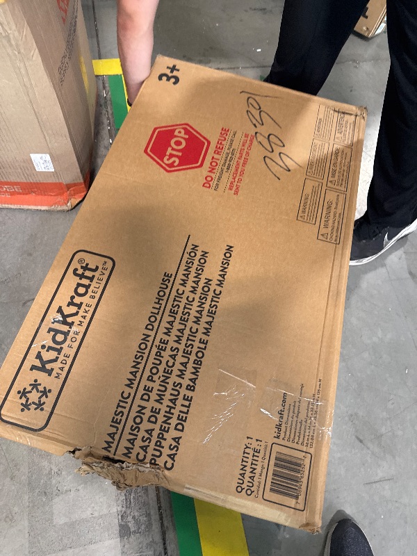 Photo 1 of ** New / no returns** KidKraft Majestic Mansion Wooden Dollhouse with 34-Piece Accessories, Working Elevator and Garage, Gift for Ages 3+