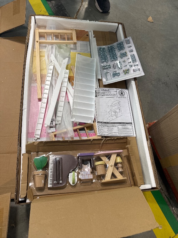 Photo 1 of ** New / no returns** KidKraft Majestic Mansion Wooden Dollhouse with 34-Piece Accessories, Working Elevator and Garage, Gift for Ages 3+